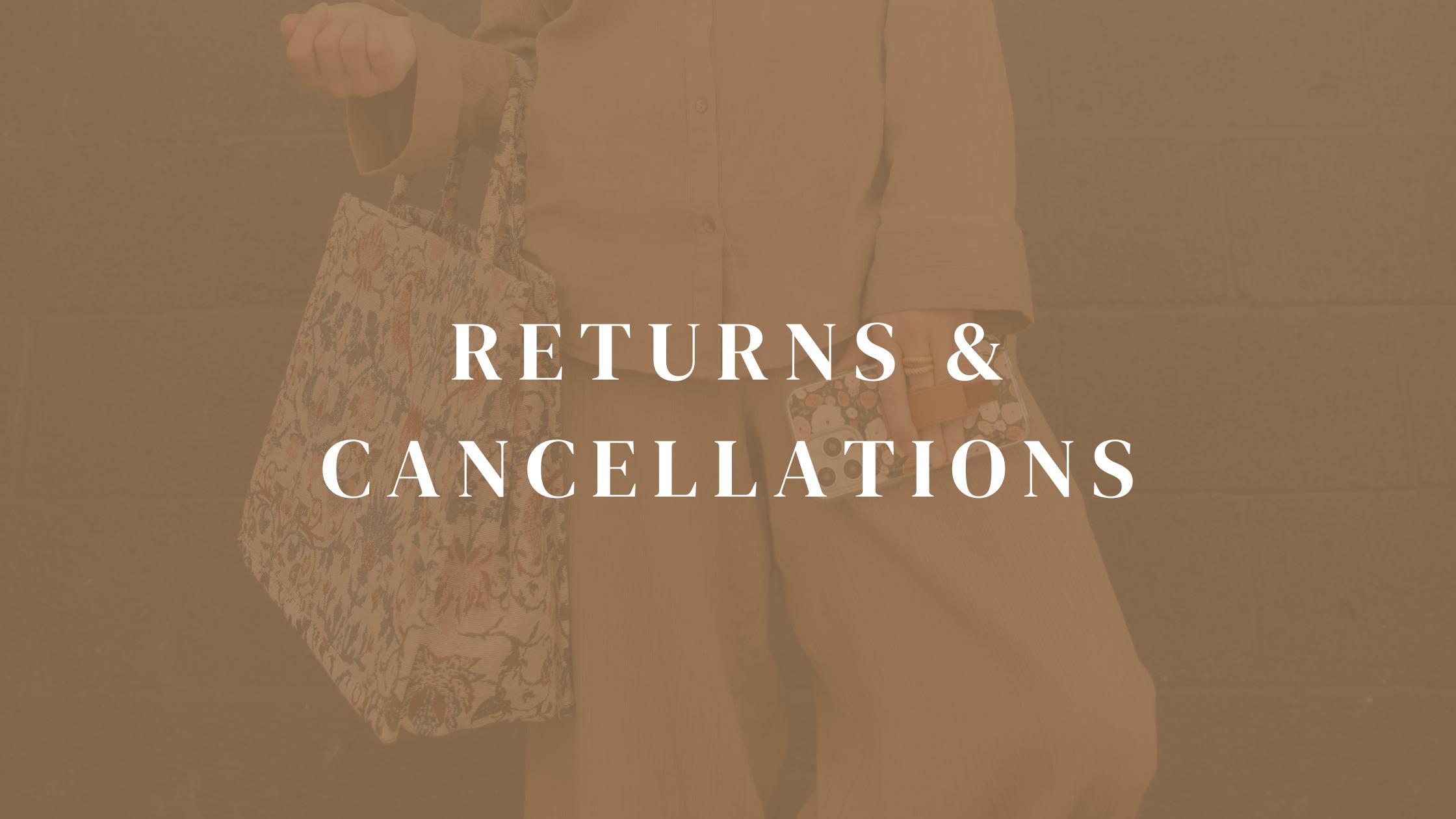 Returns & Cancellations